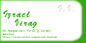 izrael virag business card